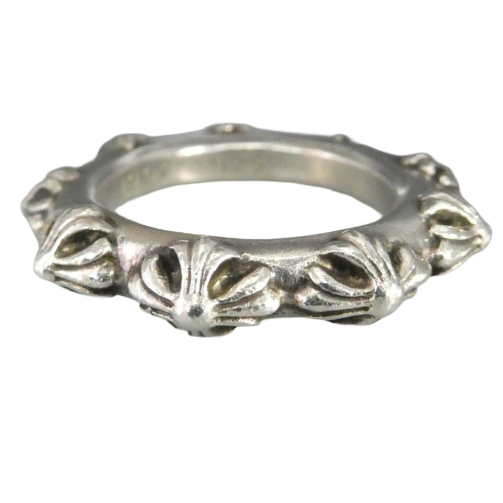 CHROME HEARTS クロムハーツ（原本無） CROSS BAND クロスバンド リング シルバー系 20.5号【中古】