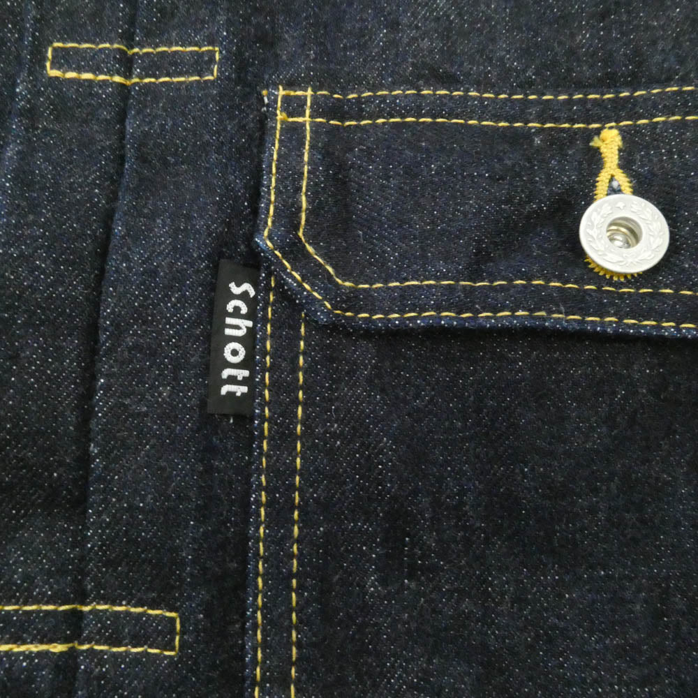 schott ショット 782-2952006 16oz 2nd Denim Jacket セカンドタイプ Gジャン デニムジャケット インディゴブルー系 XL【美品】【中古】
