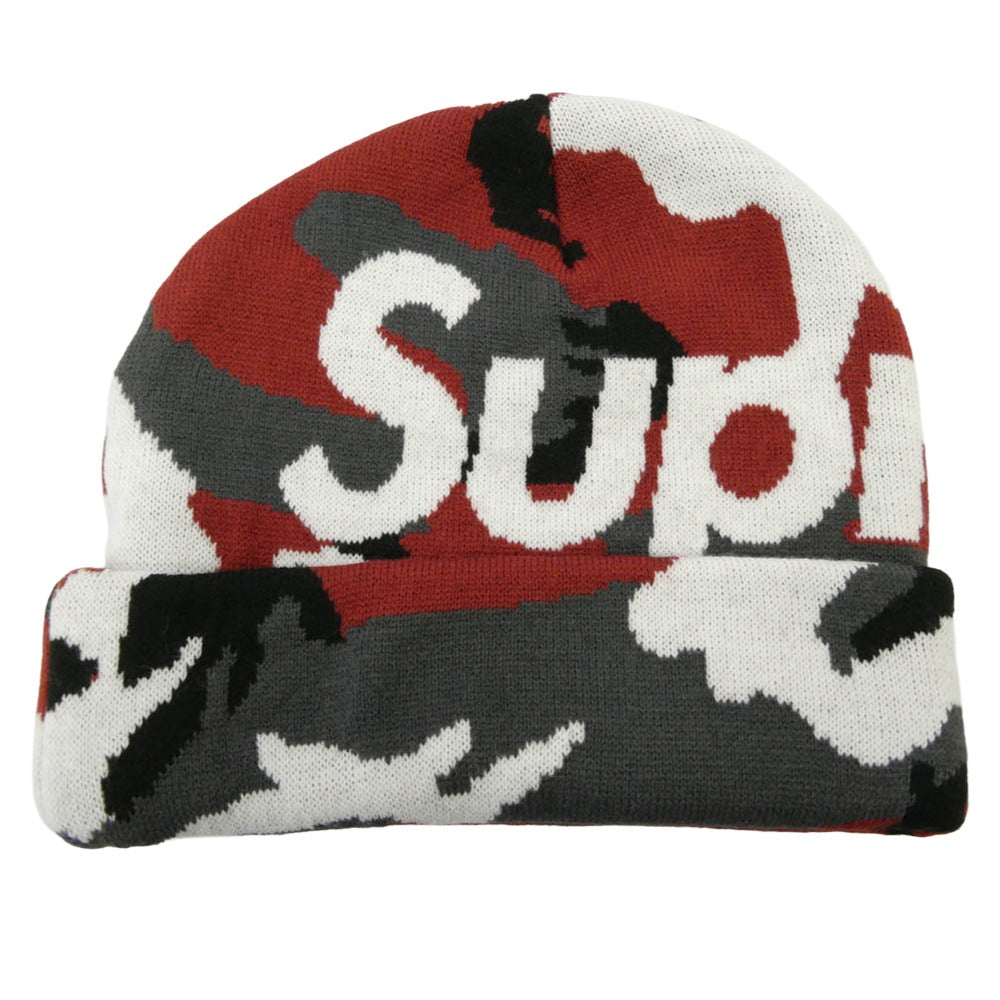 Supreme シュプリーム 25AW Camo Big Logo Beanie カモ ビッグロゴ ビーニー ニットキャップ マルチカラー系【極上美品】【中古】