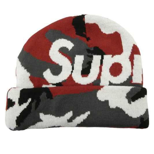 Supreme シュプリーム 25AW Camo Big Logo Beanie カモ ビッグロゴ ビーニー ニットキャップ マルチカラー系【極上美品】【中古】