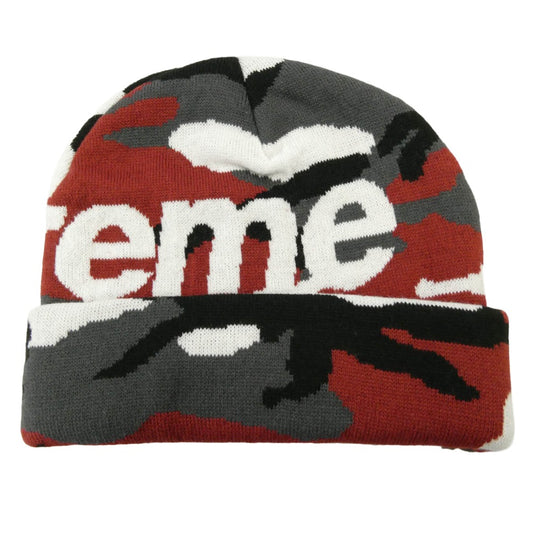 Supreme シュプリーム 25AW Camo Big Logo Beanie カモ ビッグロゴ ビーニー ニットキャップ マルチカラー系【極上美品】【中古】