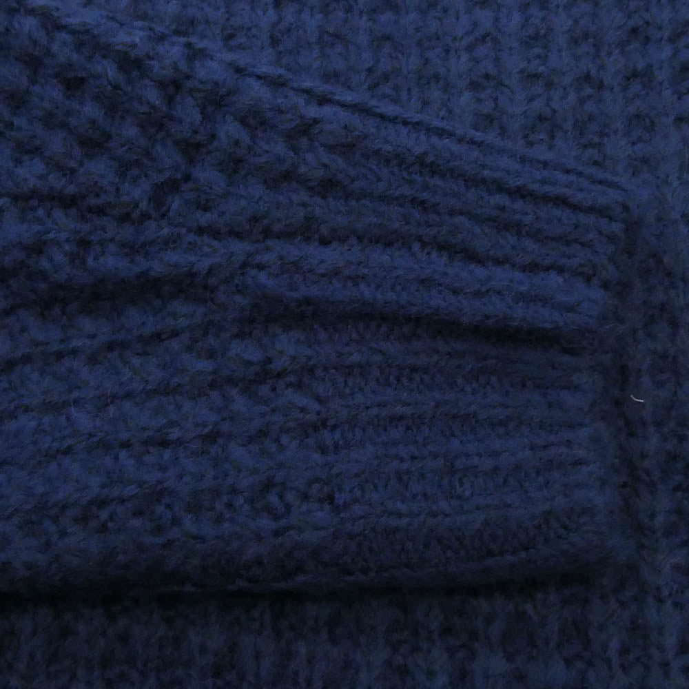 Supreme シュプリーム 25AW Small Box Waffle Sweater スモールボックスロゴ クルーネック ワッフル ニット ネイビー系 M【極上美品】【中古】