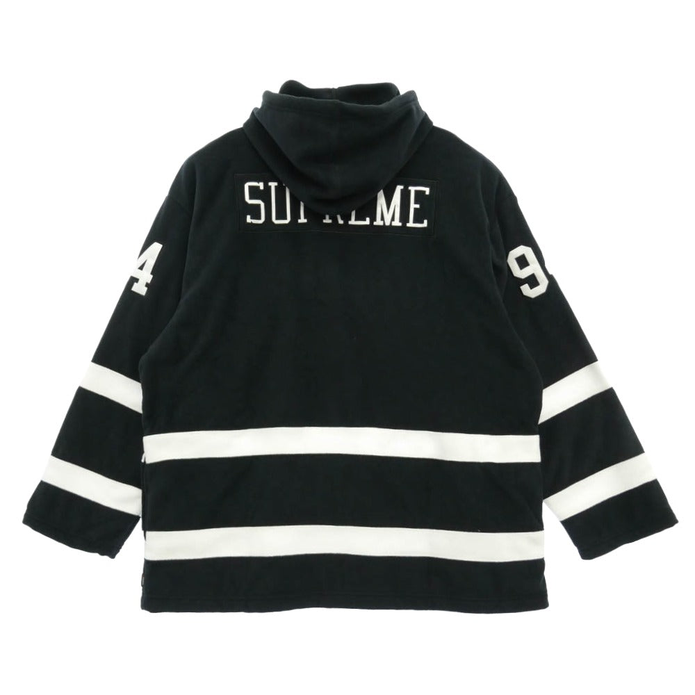 Supreme シュプリーム 25AW Polartec Hooded Hockey Jersey ポーラテック フーデッド ホッケージャージ パーカー ブラック系 L【中古】