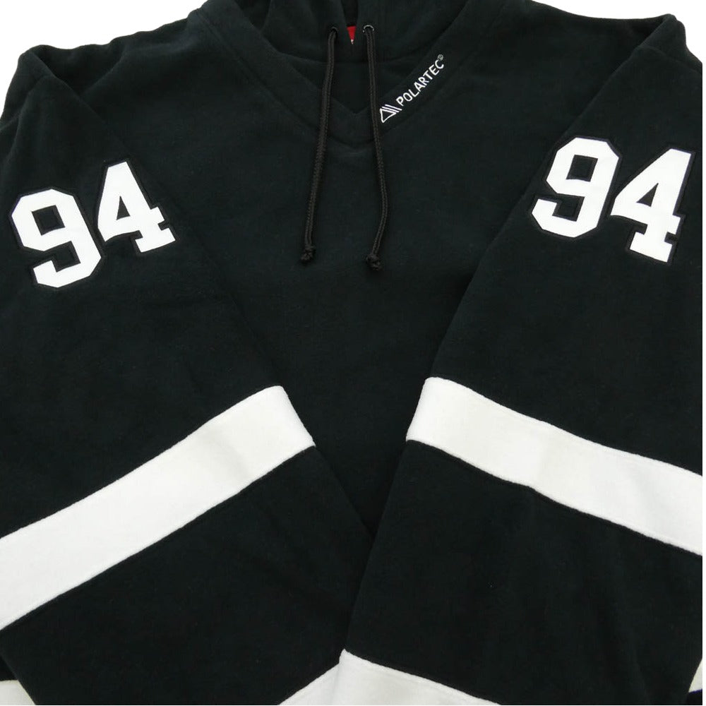 Supreme シュプリーム 25AW Polartec Hooded Hockey Jersey ポーラテック フーデッド ホッケージャージ パーカー ブラック系 L【中古】