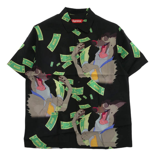 Supreme シュプリーム 25AW All Dogs Go To Heaven S/S Shirt オールドッグス ゴートゥ ヘブン シャツ ブラック系 L【極上美品】【中古】