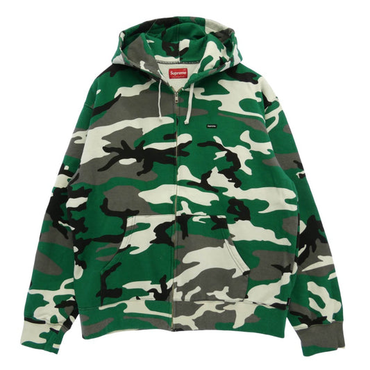 Supreme シュプリーム 25AW Small Box Zip Up Hooded Sweatshirt スモールボックスロゴ カモ ジップアップ パーカー マルチカラー系 L【中古】