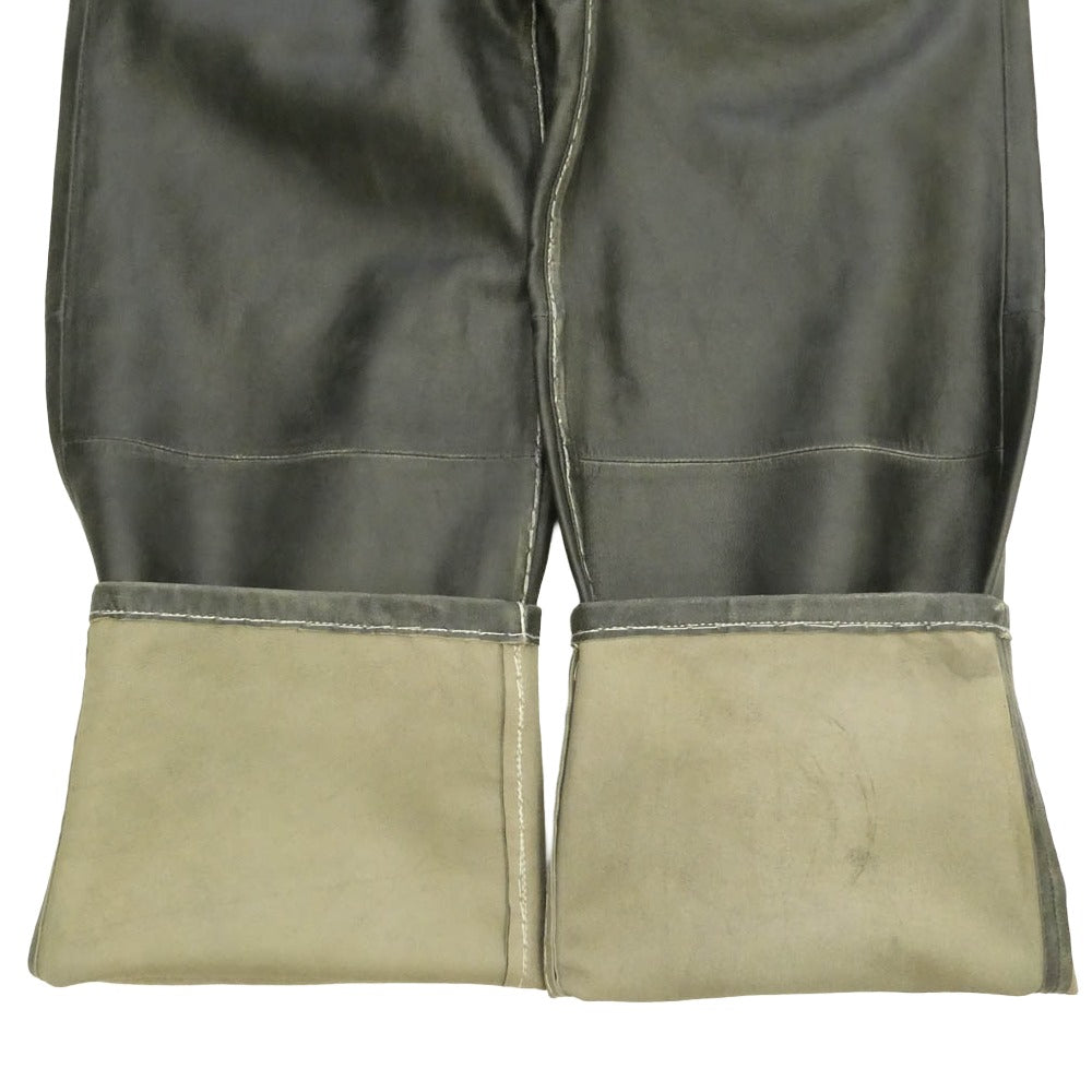 Supreme シュプリーム TRUE RELIGION トゥルーレリジョン 25AW True Religion トゥルーレリジョン Loose Fit Leather Pant ルーズフィット レザー パンツ グレー系 30【中古】