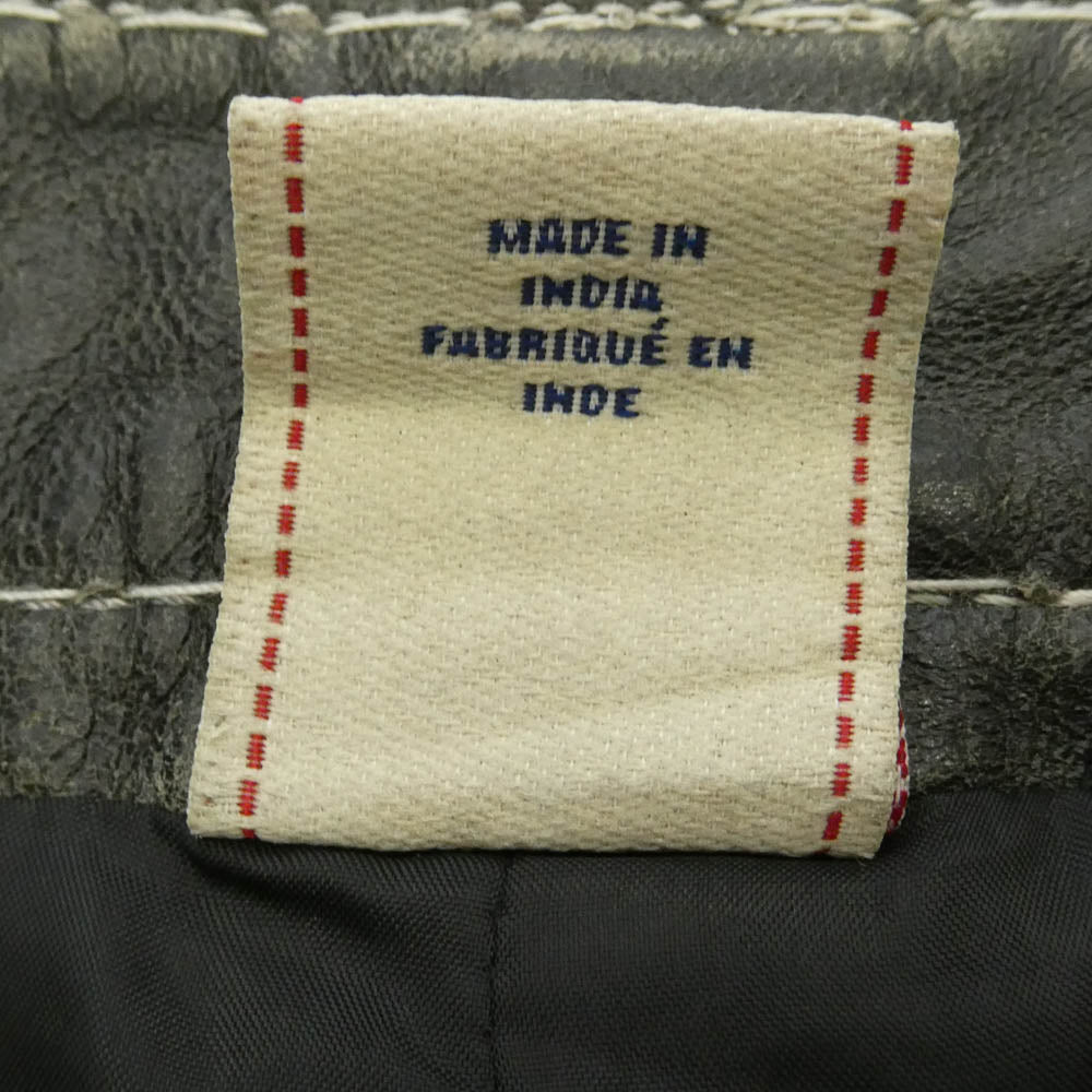 Supreme シュプリーム TRUE RELIGION トゥルーレリジョン 25AW True Religion トゥルーレリジョン Loose Fit Leather Pant ルーズフィット レザー パンツ グレー系 30【中古】