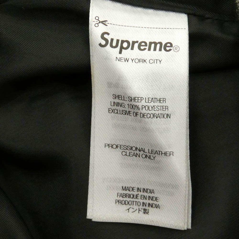 Supreme シュプリーム TRUE RELIGION トゥルーレリジョン 25AW True Religion トゥルーレリジョン Loose Fit Leather Pant ルーズフィット レザー パンツ グレー系 30【中古】