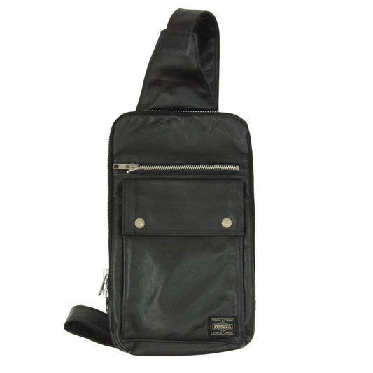 PORTER ポーター 707-06127 FREE STYLE SLING SHOULDER BAG フリースタイル スリング ショルダーバッグ ボディバッグ ブラック系【中古】