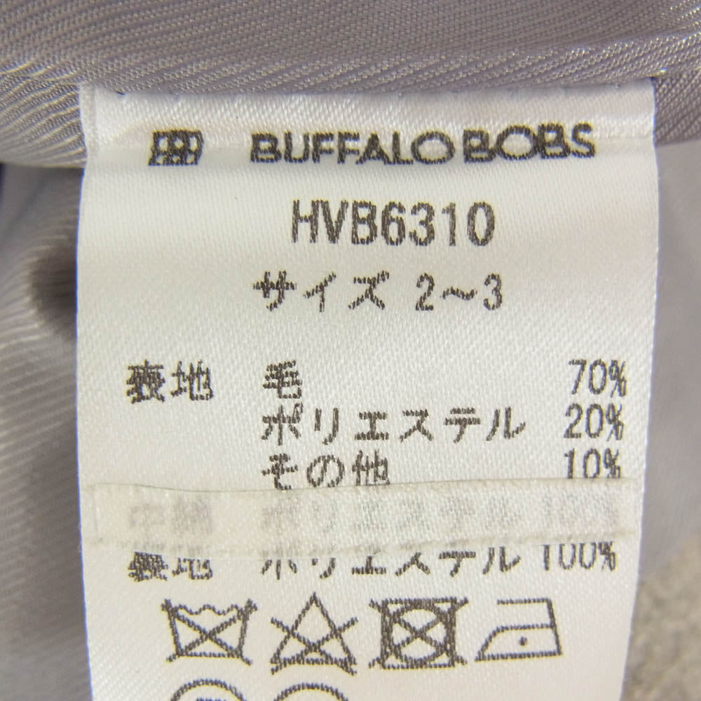 Buffalo Bobs バッファローボブズ HVB6310 ウール チェスター ロング コート グレー系 2【中古】