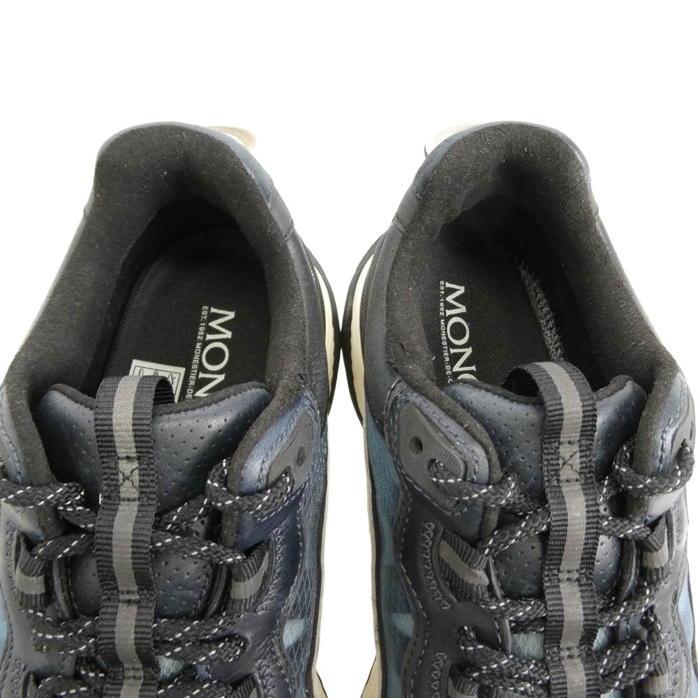 MONCLER モンクレール 4M002 00 M2055 LITE RUNNER ライト ランナー トレイル ランニング シューズ ローカットスニーカー ベージュ系 42【中古】