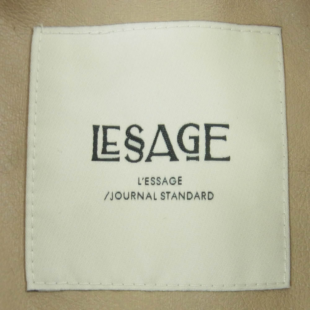 JOURNAL STANDARD ジャーナルスタンダード L'ESSAGE ボタンレス ボア ベスト ベージュ系 サイズ表記なし【中古】
