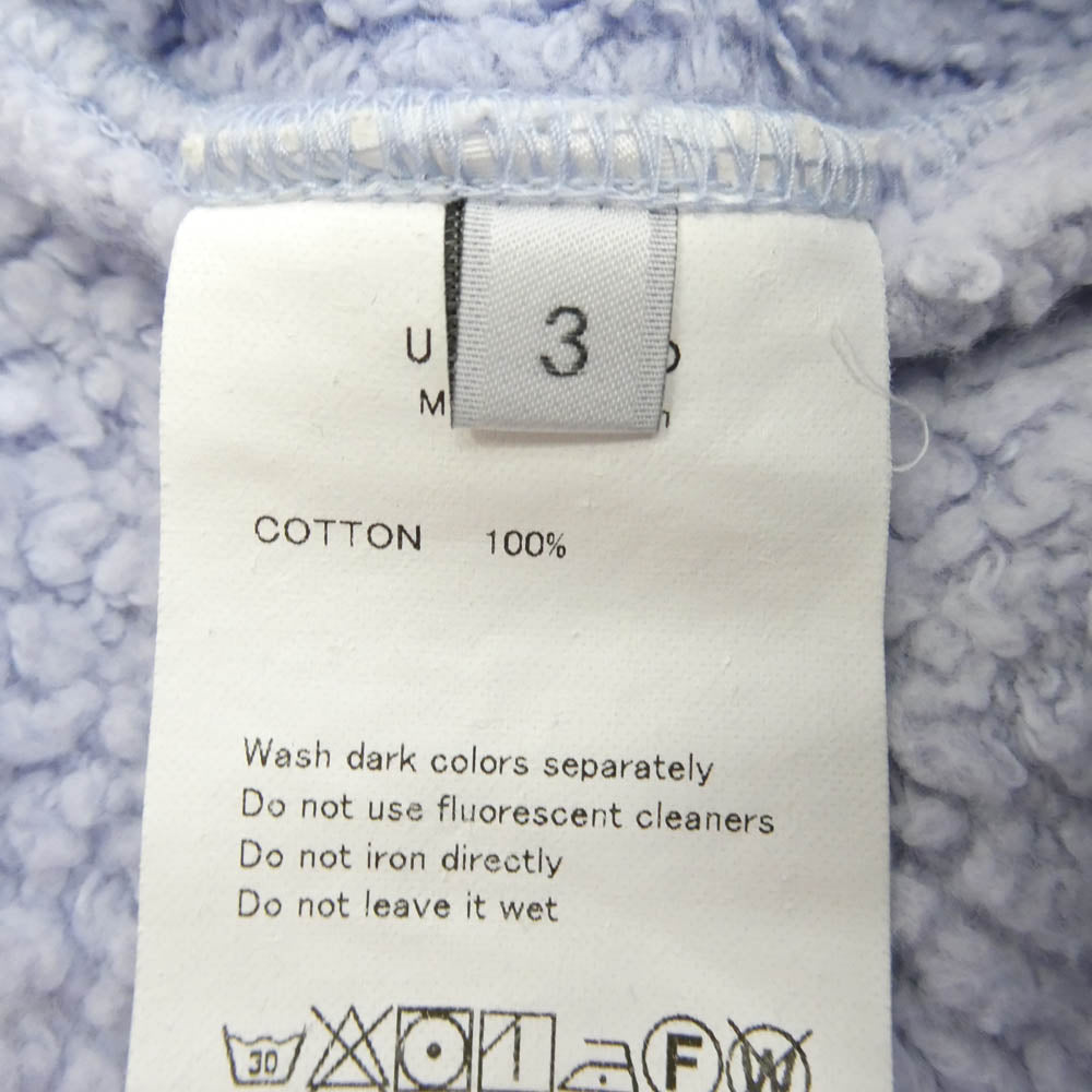 UNUSED アンユーズド US2366 Switching sweat hoodie 吊裏毛 スウィッチング スウェット フーディー パーカー ラベンダー系 3【中古】