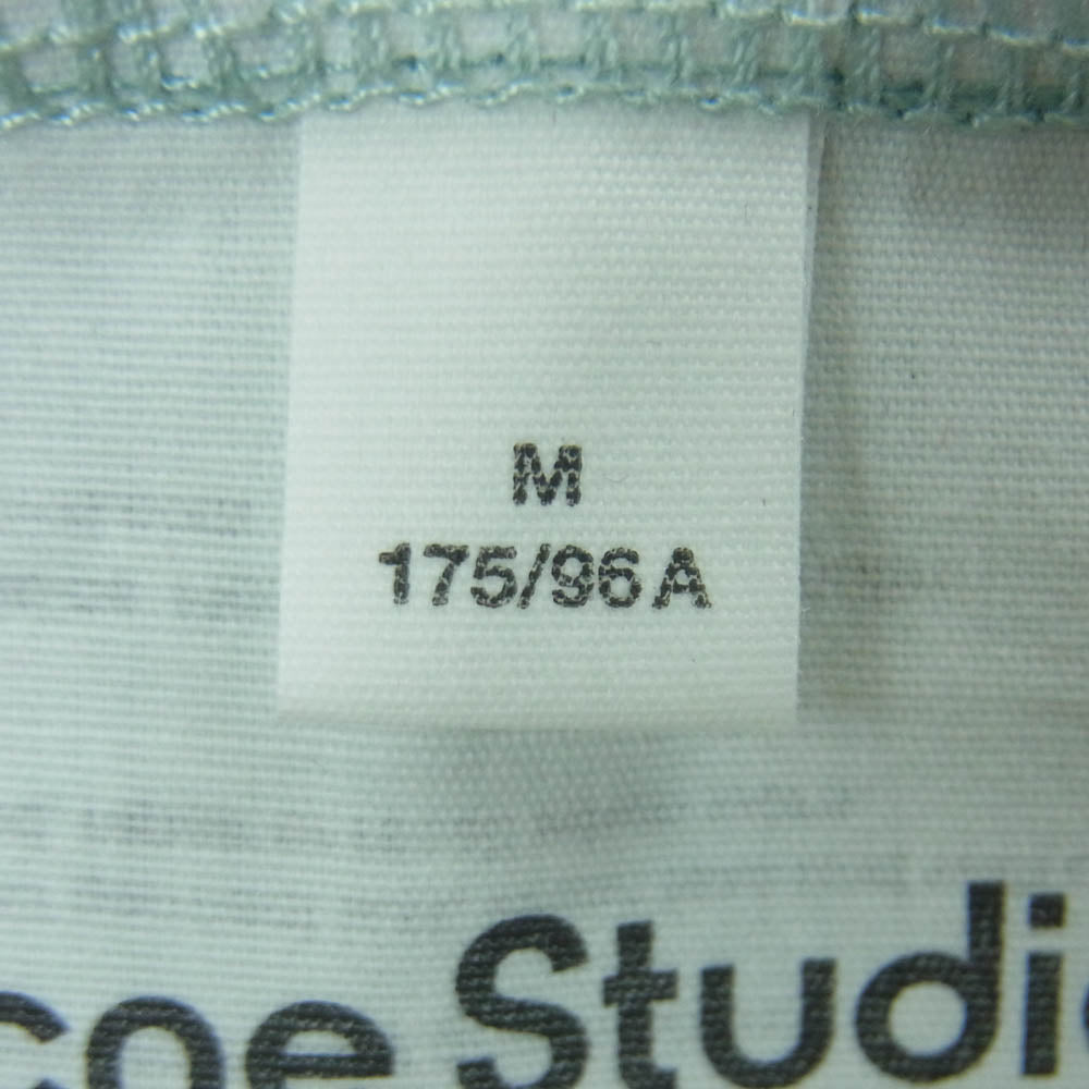 ACNE STUDIOS アクネストゥディオズ FA-UX-SWEA000077 フェイスパッチ コットン クルーネック スウェット トレーナー ライトブルー系 M【中古】