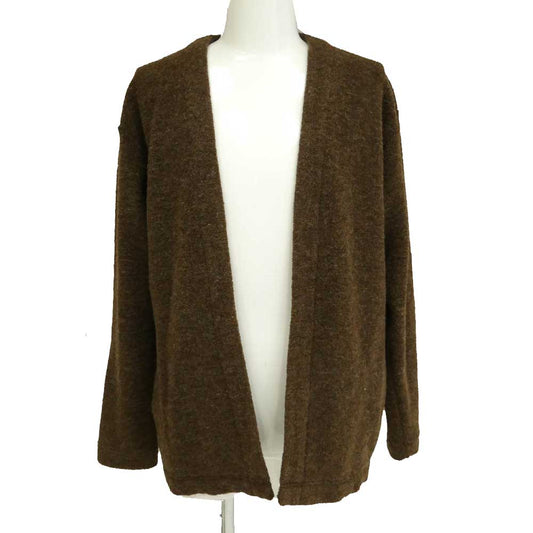 Ron Herman ロンハーマン 3420900014 Wool Pile Cardigan ウールパイル ニット ボタンレス カーディガン ブラウン系 L【中古】