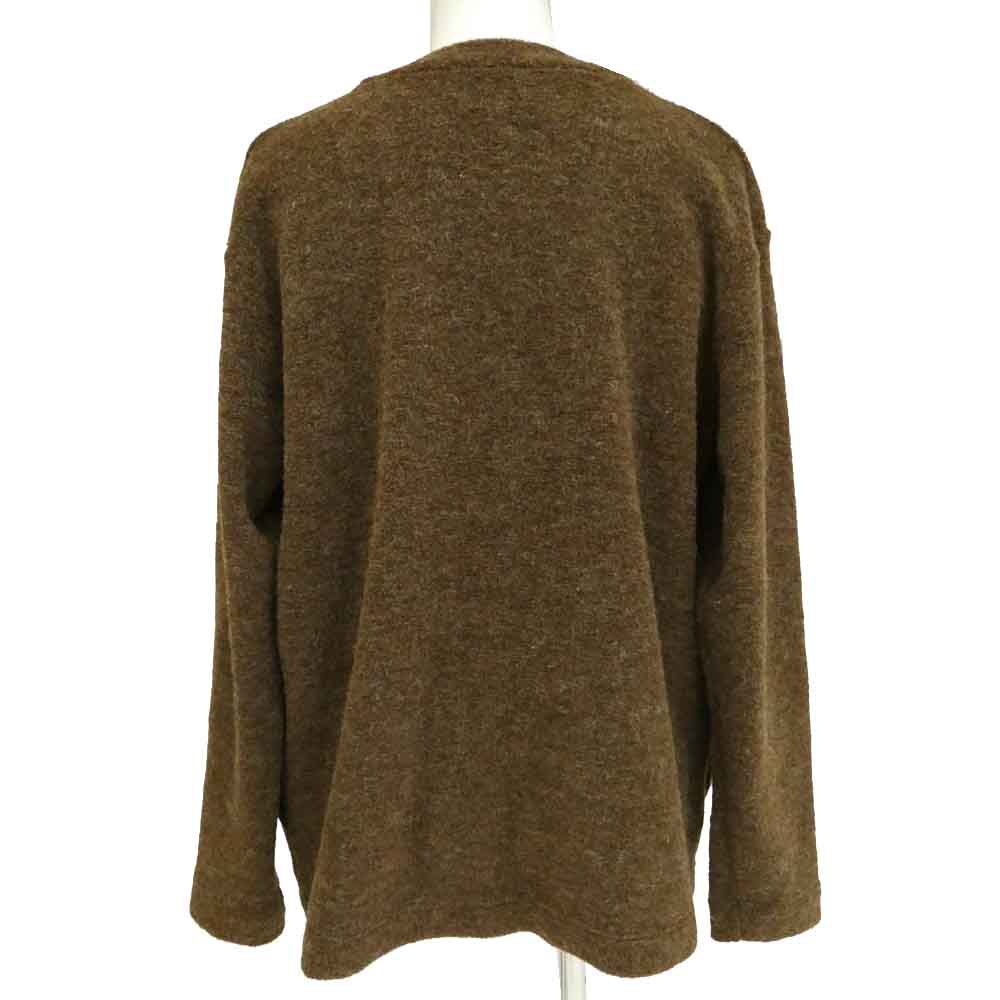 Ron Herman ロンハーマン 3420900014 Wool Pile Cardigan ウールパイル ニット ボタンレス カーディガン ブラウン系 L【中古】