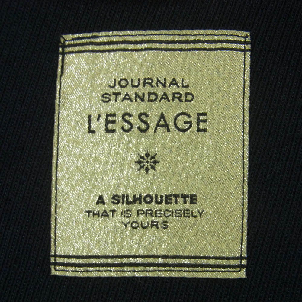 JOURNAL STANDARD ジャーナルスタンダード L'ESSAGE レサージュ ヴィスウール ノーカラー ジャケット ダークネイビー系 サイズ表記なし【中古】