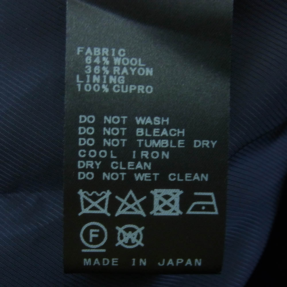 JOURNAL STANDARD ジャーナルスタンダード L'ESSAGE レサージュ ヴィスウール ノーカラー ジャケット ダークネイビー系 サイズ表記なし【中古】