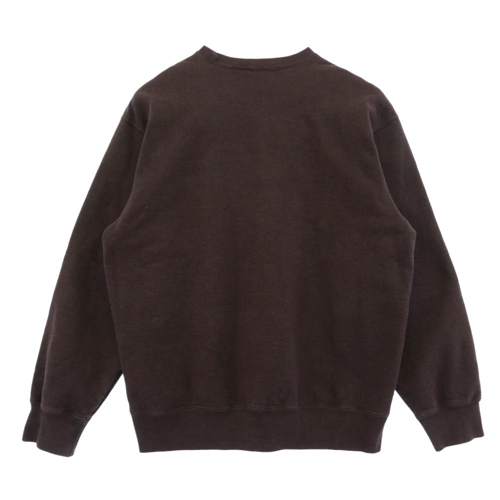 Supreme シュプリーム 22AW Small Box Logo Crewneck Sweatshirt スモールボックスロゴ クルーネック スウェットシャツ トレーナー ブラウン系 L【中古】