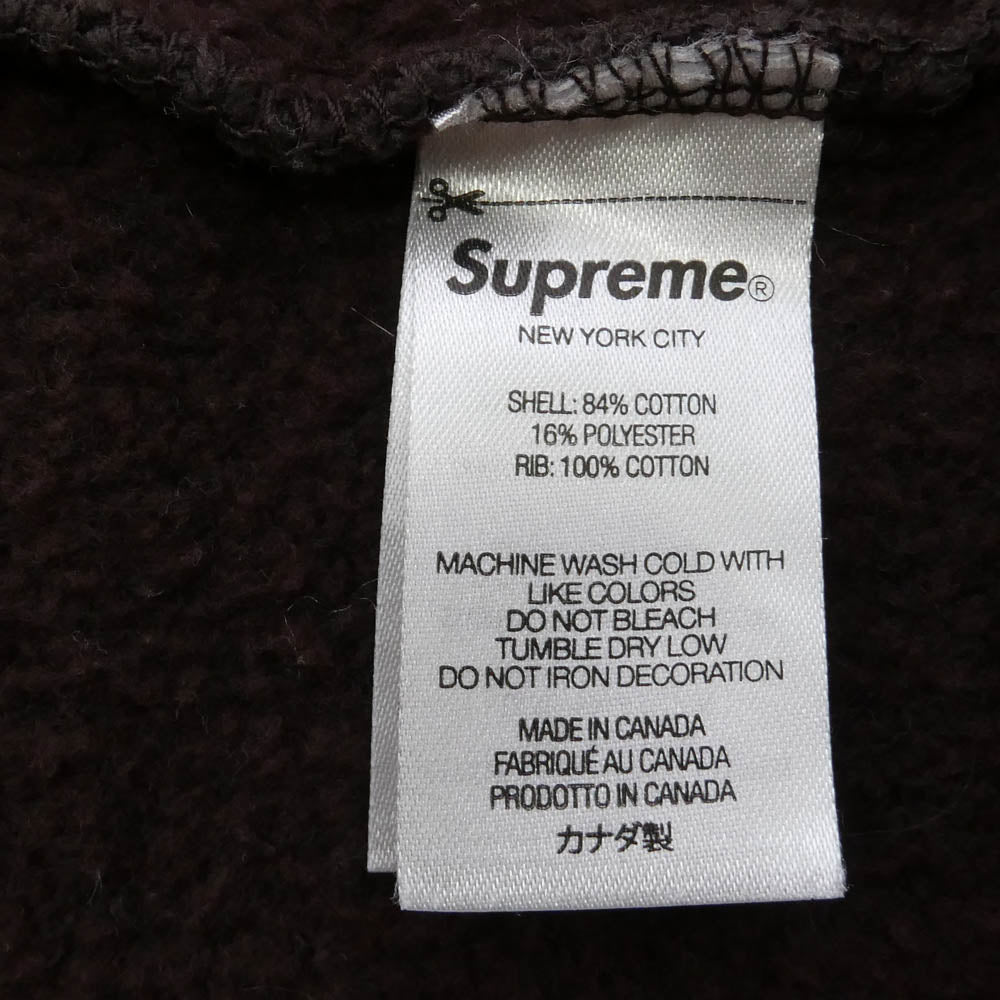 Supreme シュプリーム 22AW Small Box Logo Crewneck Sweatshirt スモールボックスロゴ クルーネック スウェットシャツ トレーナー ブラウン系 L【中古】