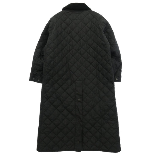 Barbour バブアー 2102378 NEW BURGHLEY QUILT ニューバレー キルティング コート ブラック系 36【中古】