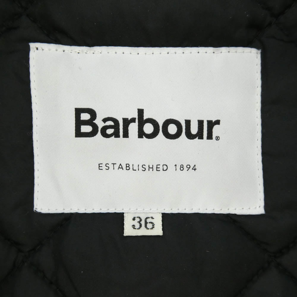Barbour バブアー 2102378 NEW BURGHLEY QUILT ニューバレー キルティング コート ブラック系 36【中古】