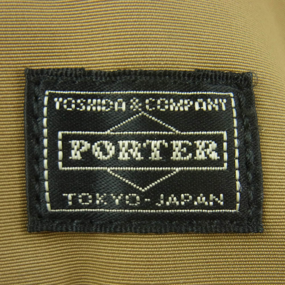 PORTER ポーター 3134 クロスボディ ショルダー バッグ カーキ系 ベージュ系【中古】