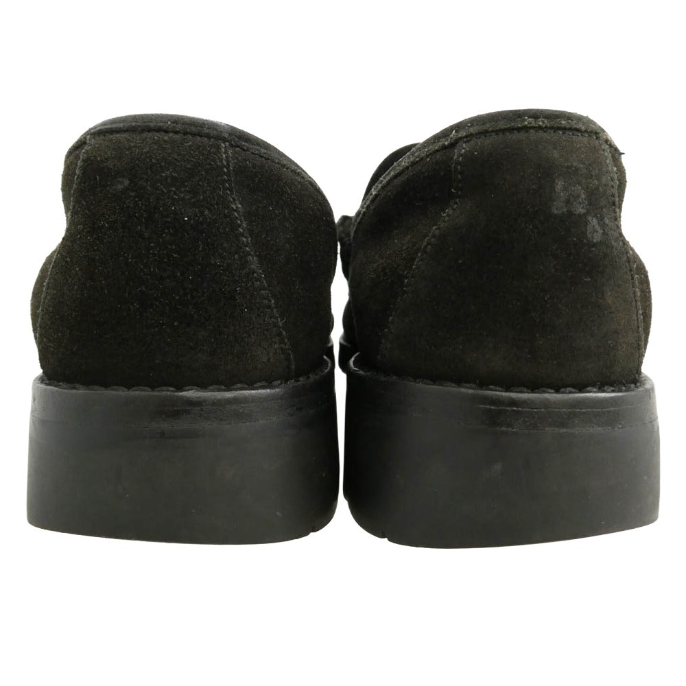 GUCCI グッチ 101 6105 ホースビット スエード レザー ローファー ブラック系 11【中古】