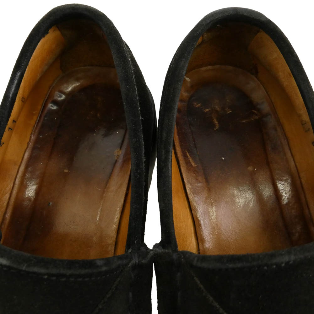 GUCCI グッチ 101 6105 ホースビット スエード レザー ローファー ブラック系 11【中古】