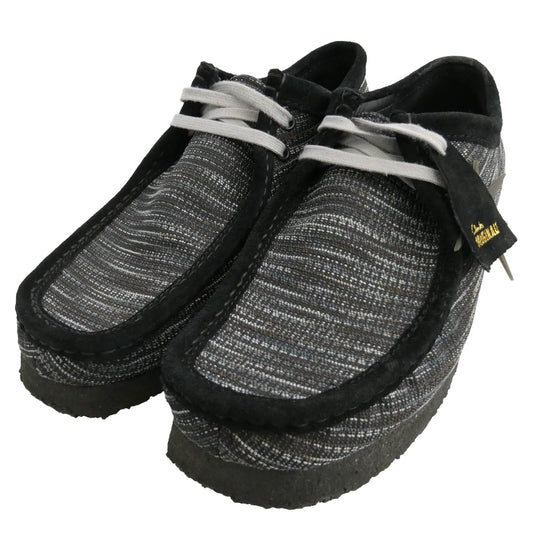 Clarks クラークス BOTT ボット × BOTT ボット WALLABEE ワラビー シューズ ブラック系 グレー系 US9.5【中古】