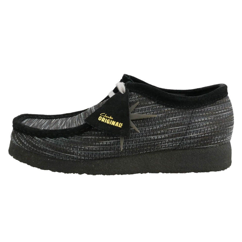 Clarks クラークス BOTT ボット × BOTT ボット WALLABEE ワラビー シューズ ブラック系 グレー系 US9.5【中古】