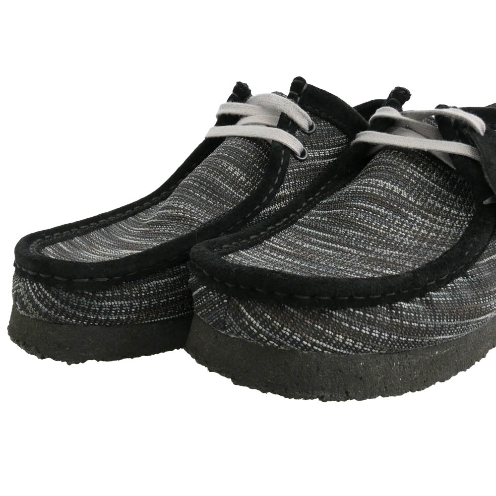 Clarks クラークス BOTT ボット × BOTT ボット WALLABEE ワラビー シューズ ブラック系 グレー系 US9.5【中古】