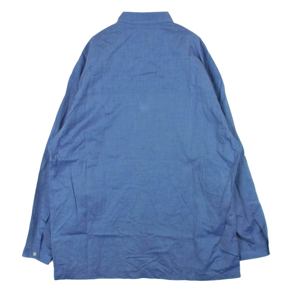 イートウツ XSHI01-2009 CORE LINEMAN SHIRT コア ラインマン 長袖 ポケット シャツ ブルー系 M【中古】