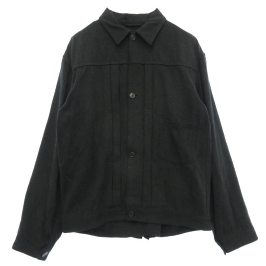 COMOLI コモリ 24SS Z01-01011 シルクネップ TYPE -1ST コットン ジャケット ブラック系 2【中古】