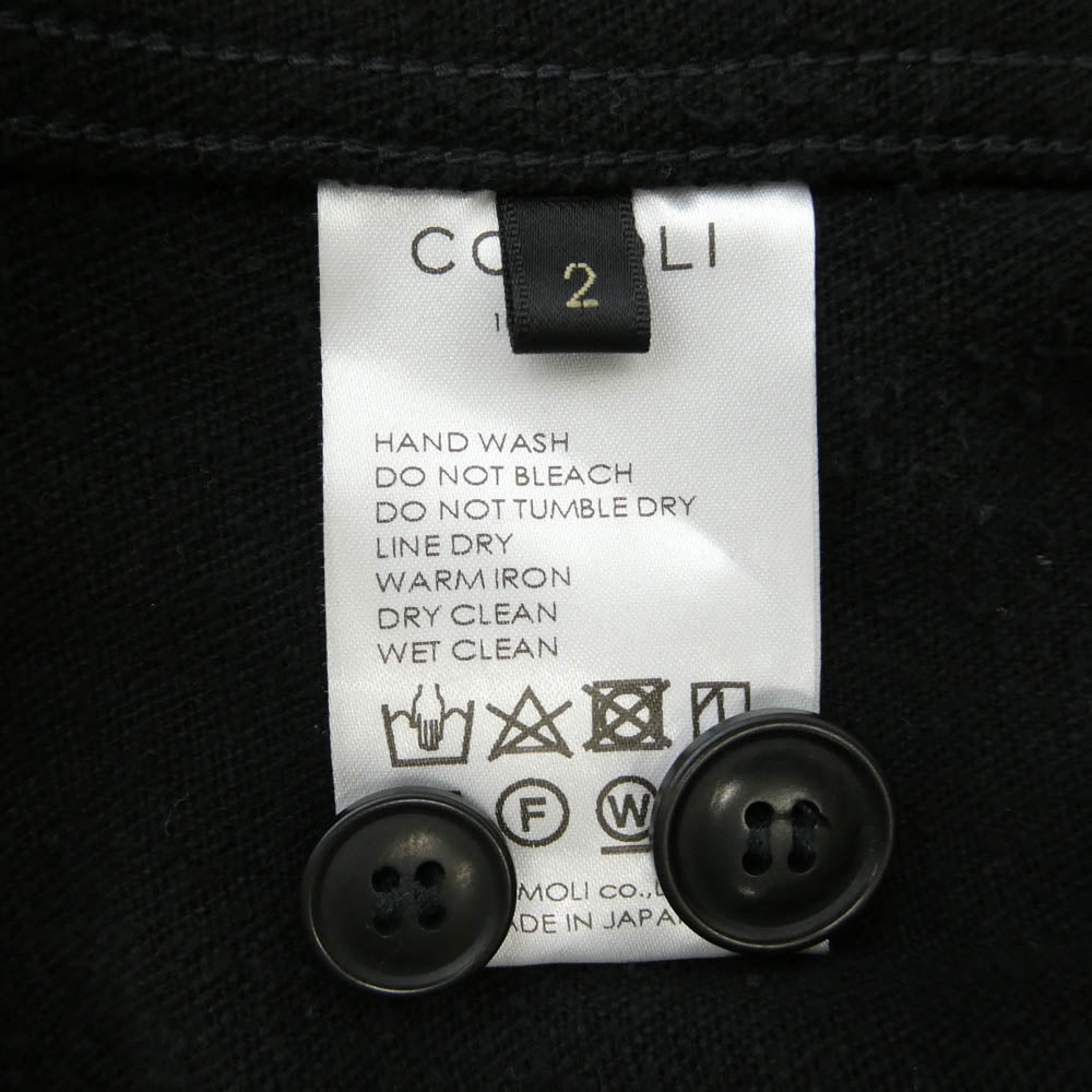 COMOLI コモリ 24SS Z01-01011 シルクネップ TYPE -1ST コットン ジャケット ブラック系 2【中古】