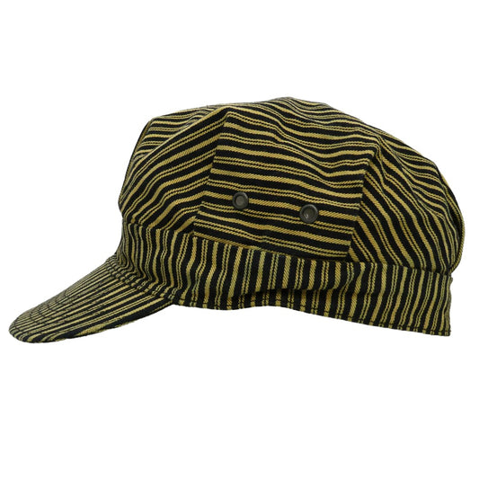 SUGAR CANE シュガーケーン SC02703 FICTION ROMANCE BROWN LIBERTY STRIPE WORK CAP ストライプ ワーク キャップ 帽子 イエロー系 ブラック系 7 1/4【中古】