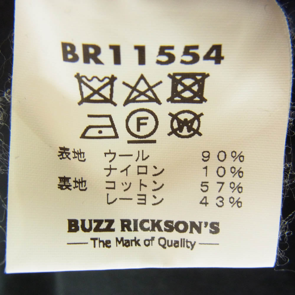 Buzz Rickson's バズリクソンズ BR11554 NAVAL CLOTHING FACYORY PEA COAT ナバル クロージング ファクトリー Pコート ピーコート ネイビー系 36【中古】
