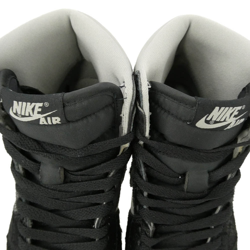 NIKE ナイキ 22AW DZ2523-001 Air Jordan 1 Retro High OG Medium Grey AJ1 エアジョーダン レトロ ハイ ミディアム グレー スニーカー ブラック系 グレー系 24.5cm【中古】