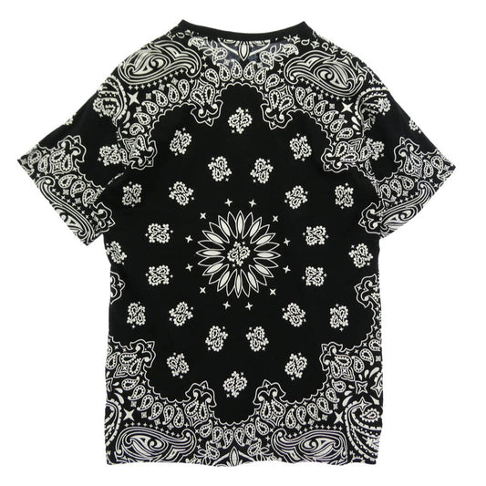 Supreme シュプリーム 22AW x Hanes Bandana Tagless Tees ヘインズ バンダナ タグレス Tシャツ 半袖 カットソー ブラック系 L【中古】
