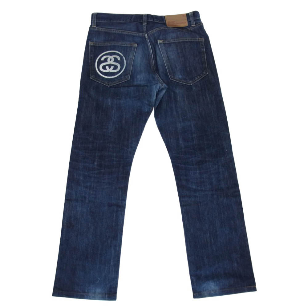 STUSSY ステューシー 816035 ROUGH＆RUGGED DENIM VPST15M SSリンク バックプリント デニム パンツ インディゴブルー系 W28【中古】