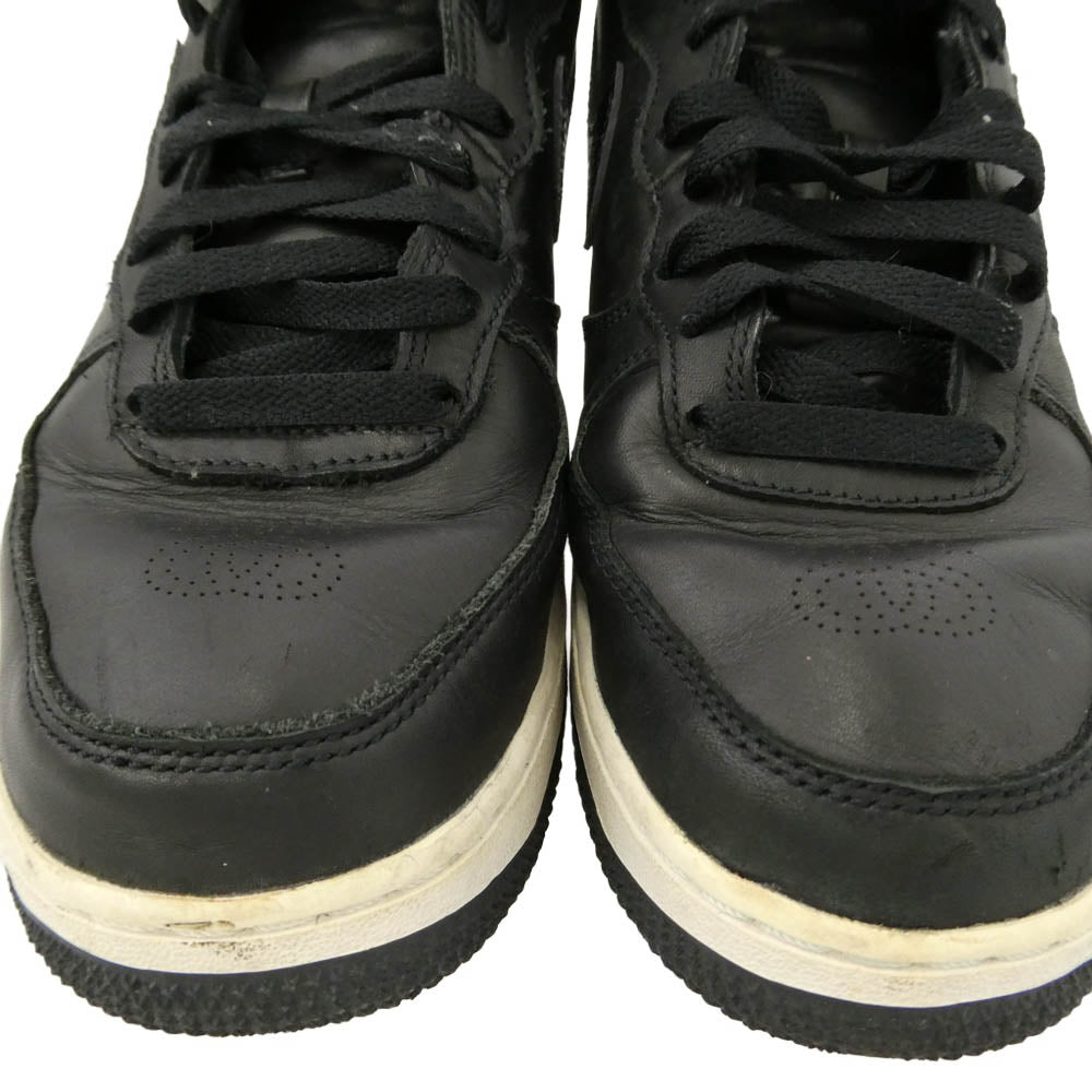 NIKE ナイキ STUSSY ステューシー 22SS DJ7840-001 × STUSSY Air Force 1 Mid Black ステューシー エアフォース ミッド ブラック スニーカー ブラック系 25cm【中古】