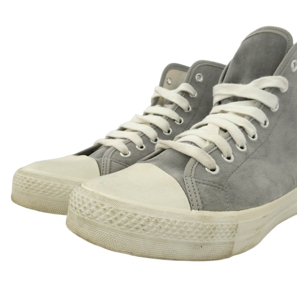 tricot COMME des GARCONS トリココムデギャルソン 00S ベルベット ベロア ハイカットスニーカー グレー グレー系 オフホワイト系 4【中古】