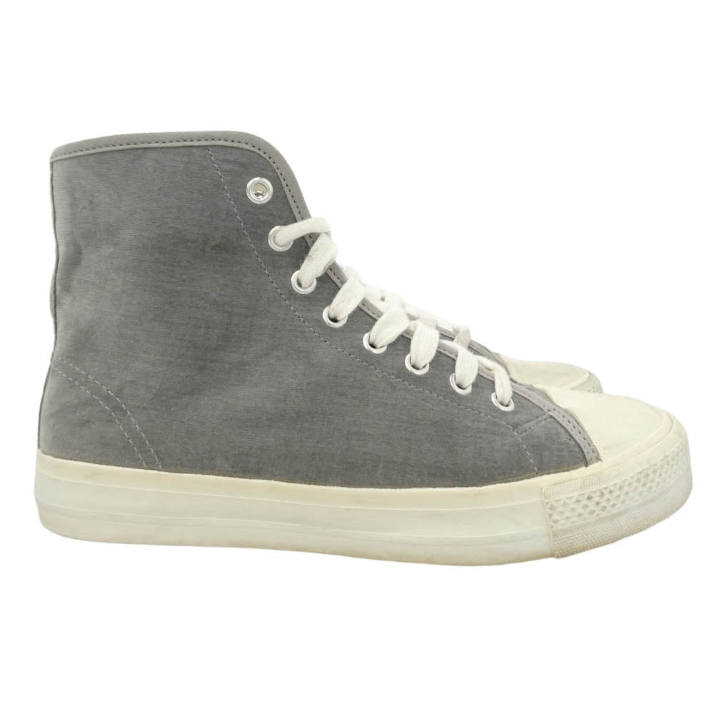 tricot COMME des GARCONS トリココムデギャルソン 00S ベルベット ベロア ハイカットスニーカー グレー グレー系 オフホワイト系 4【中古】