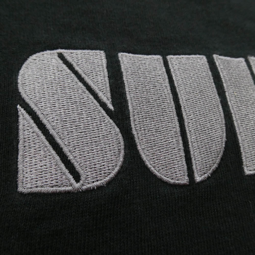 Supreme シュプリーム 24SS Stencil Embroidered SS Top ステンシル エンブロイダード ショートスリーブ Tシャツ 半袖 カットソー ブラック系 S【中古】