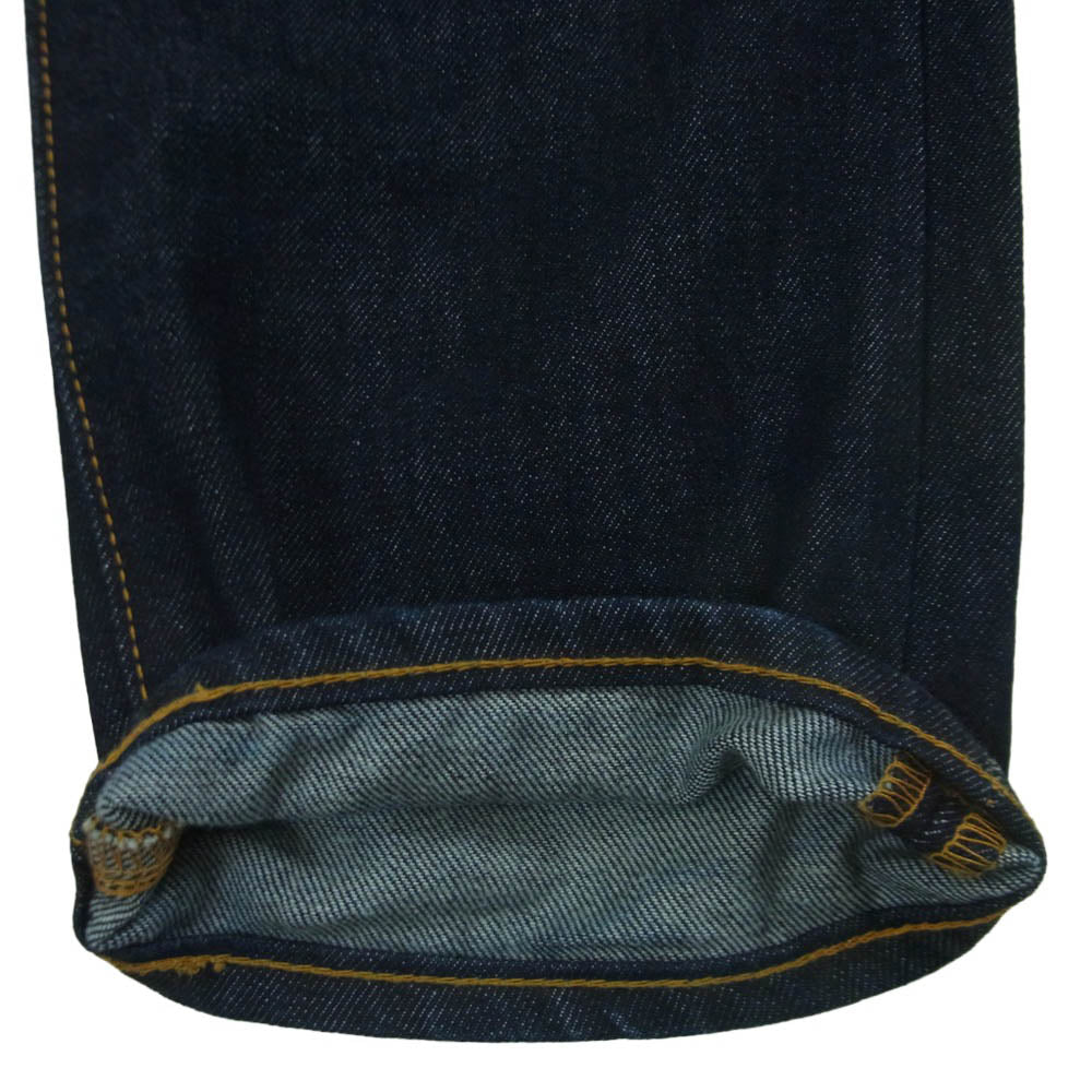 A BATHING APE アベイシングエイプ 001DPK301001M TYPE-05 COLLE GE DENIM PANTS バックポケット カレッジ ロゴ プリント インディゴ デニム パンツ インディゴブルー系 M【中古】