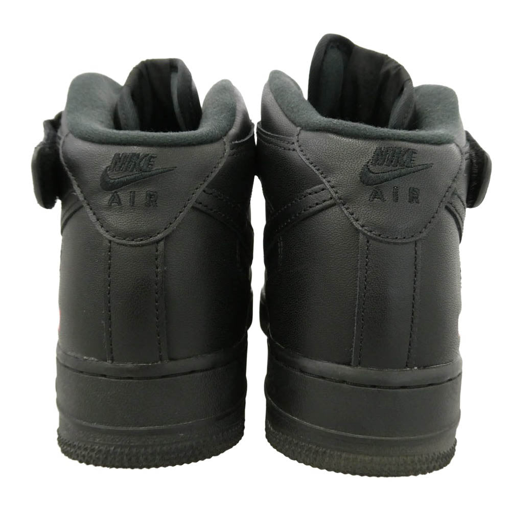 Supreme シュプリーム NIKE ナイキ 24AW FZ8784-001 × Nike Air Force 1 Mid Black ナイキ エアフォース ミッド ブラック スニーカー ブラック系 26cm【中古】