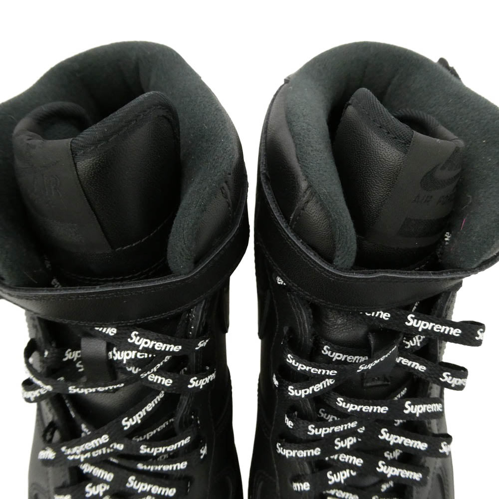 Supreme シュプリーム NIKE ナイキ 24AW FZ8784-001 × Nike Air Force 1 Mid Black ナイキ エアフォース ミッド ブラック スニーカー ブラック系 26cm【中古】