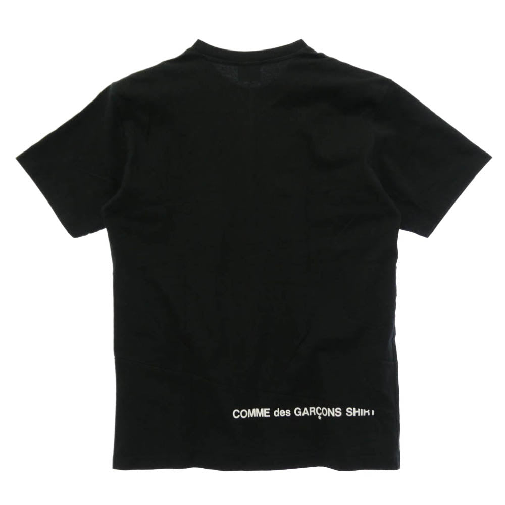 Supreme シュプリーム COMME des GARCONS コムデギャルソン 18AW × Comme des Gar?ons SHIRT Split Box Logo Tee コムデギャルソン シャツ スプリット ボックス ロゴ Tシャツ 半袖 カットソー ブラック系 M【中古】