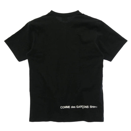 Supreme シュプリーム COMME des GARCONS コムデギャルソン 18AW × Comme des Gar?ons SHIRT Split Box Logo Tee コムデギャルソン シャツ スプリット ボックス ロゴ Tシャツ 半袖 カットソー ブラック系 M【中古】